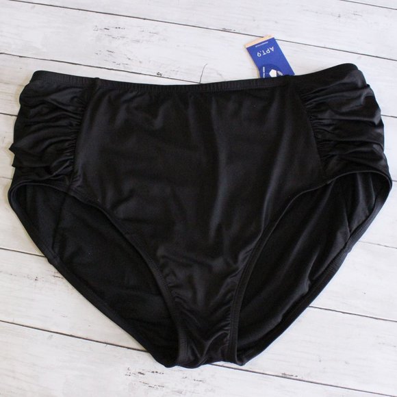 Apt. 9 Women's Black High Waist Swim Bottoms 3X - Picture 1 of 3